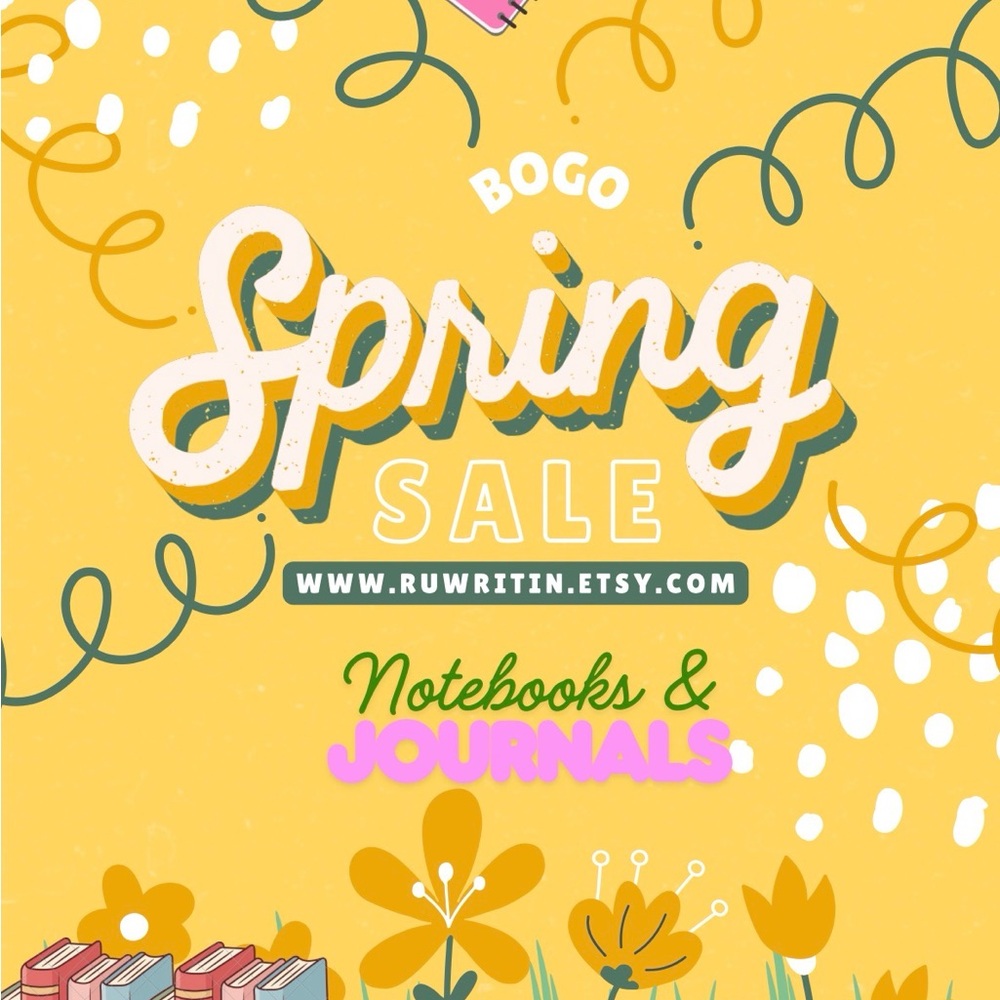 Yellow Spring Sale Notebook